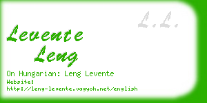 levente leng business card